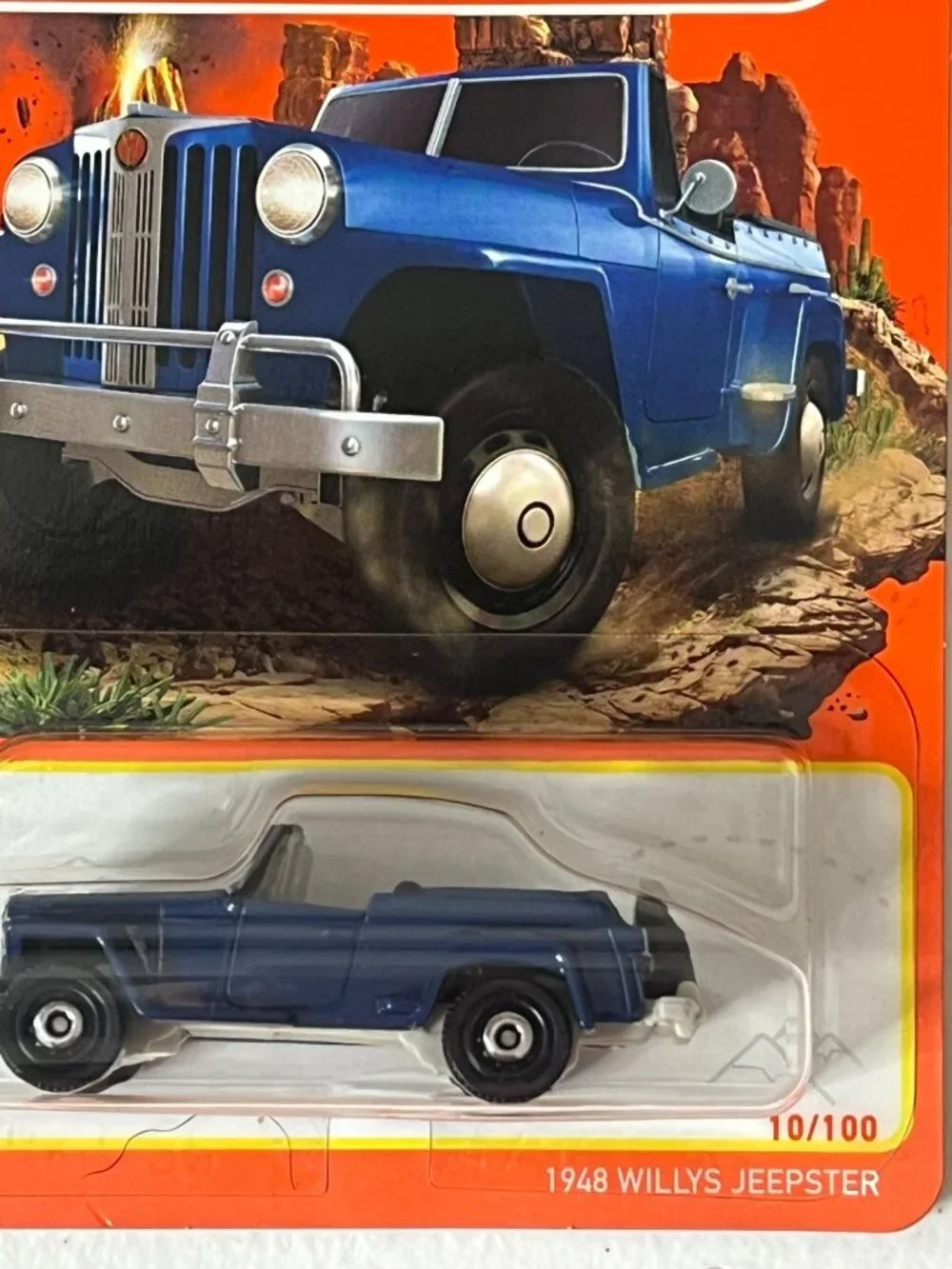 Matchbox 1948 Willys Jeepster Blue Off Road 1:64 Diecast NOC
